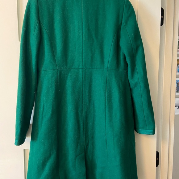 Boden Emerald Green Wool Blend Coat - Size 6R - Picture 3 of 8